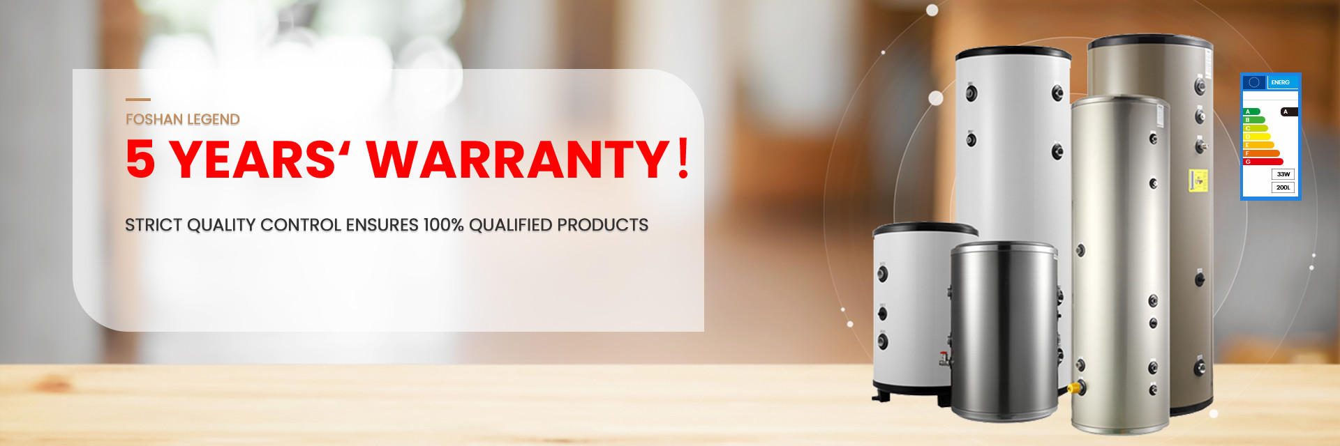 qualité réservoir d'eau de la pompe à chaleur usine